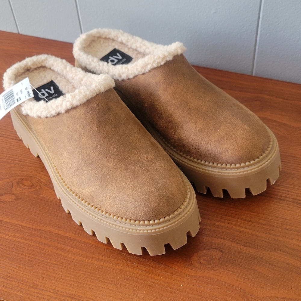 Dolce Vita Platform Sherpa Lined Mules